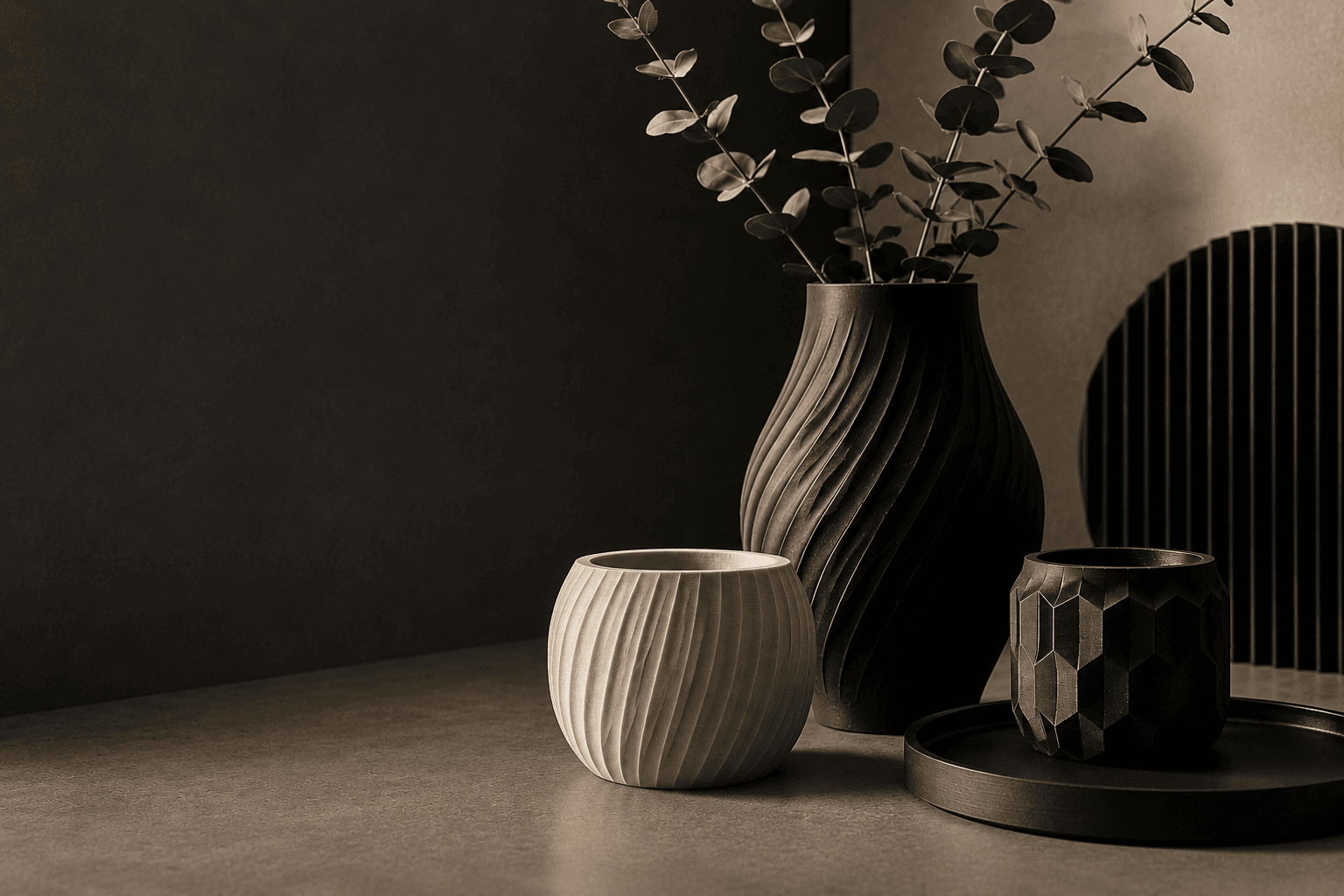 Modernes 3D-gedrucktes Produkt von Pixel 3D